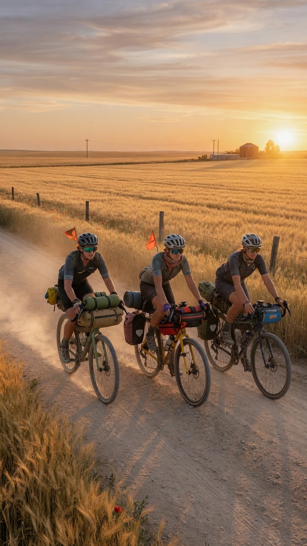 Gravel cycling group ride